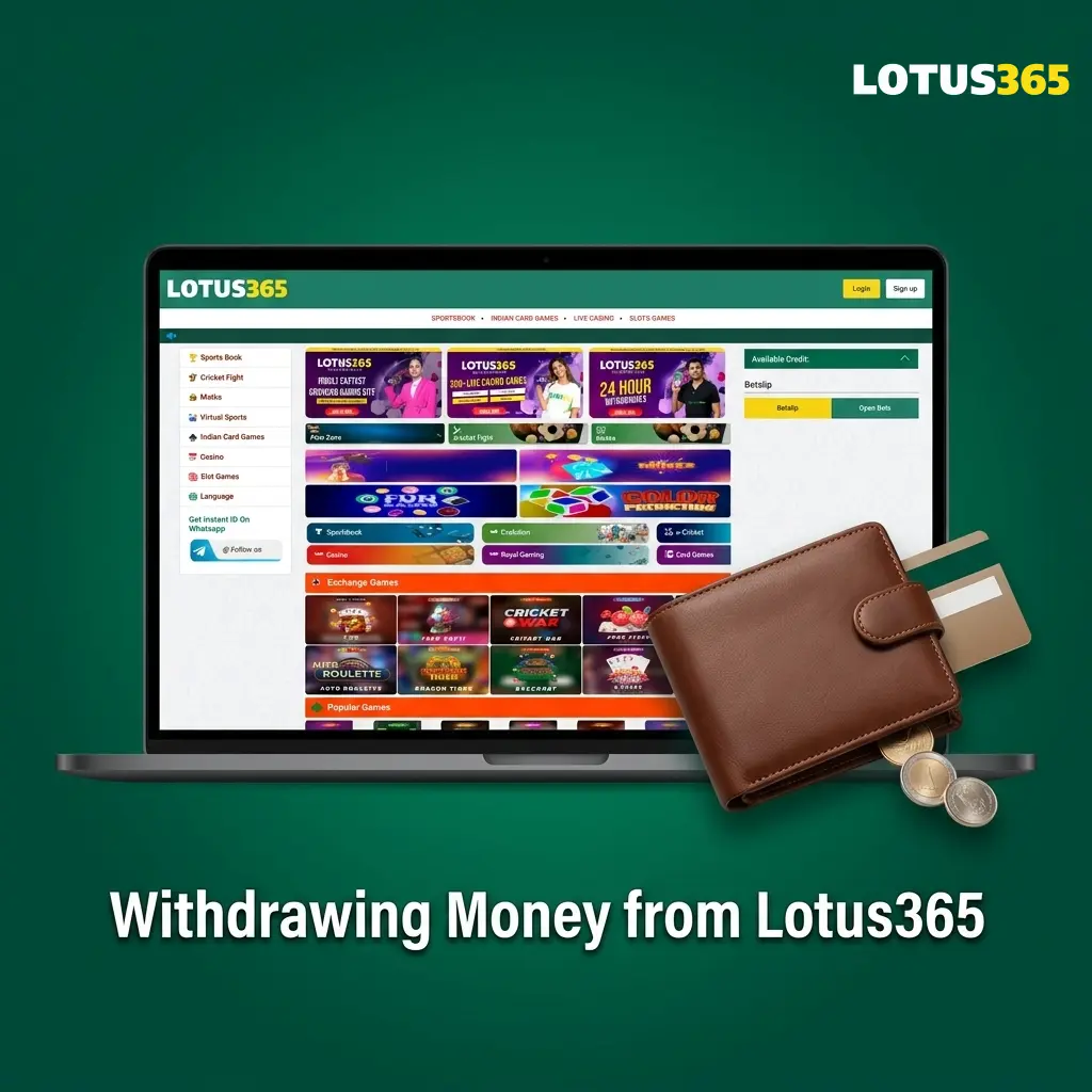 Withdrawing Money from Lotus365