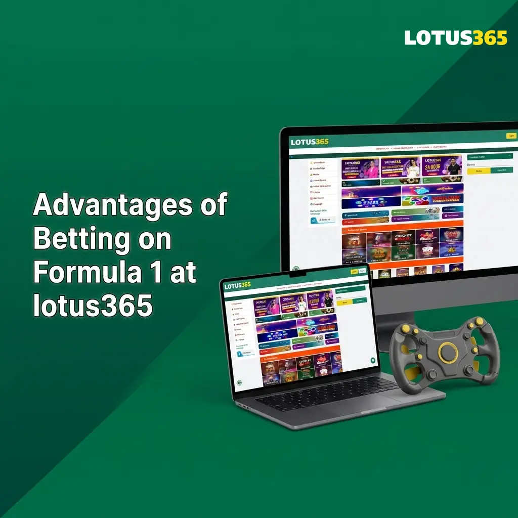 Lotus365 F1 betting advantages including live markets, INR payments, mobile app, and full 2025 calendar coverage