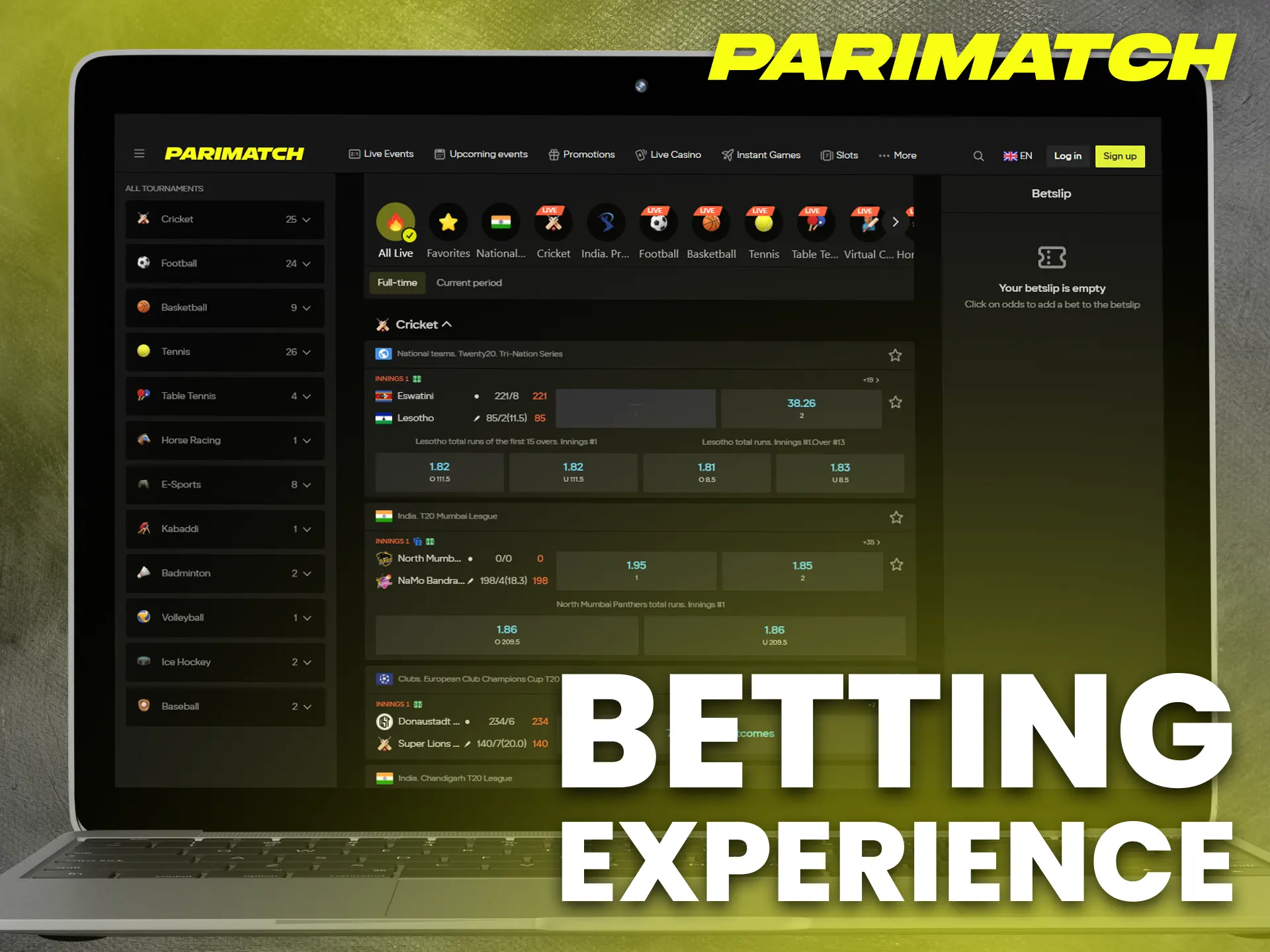 The Parimatch betting experience combines intuitive navigation with diverse wagering options.