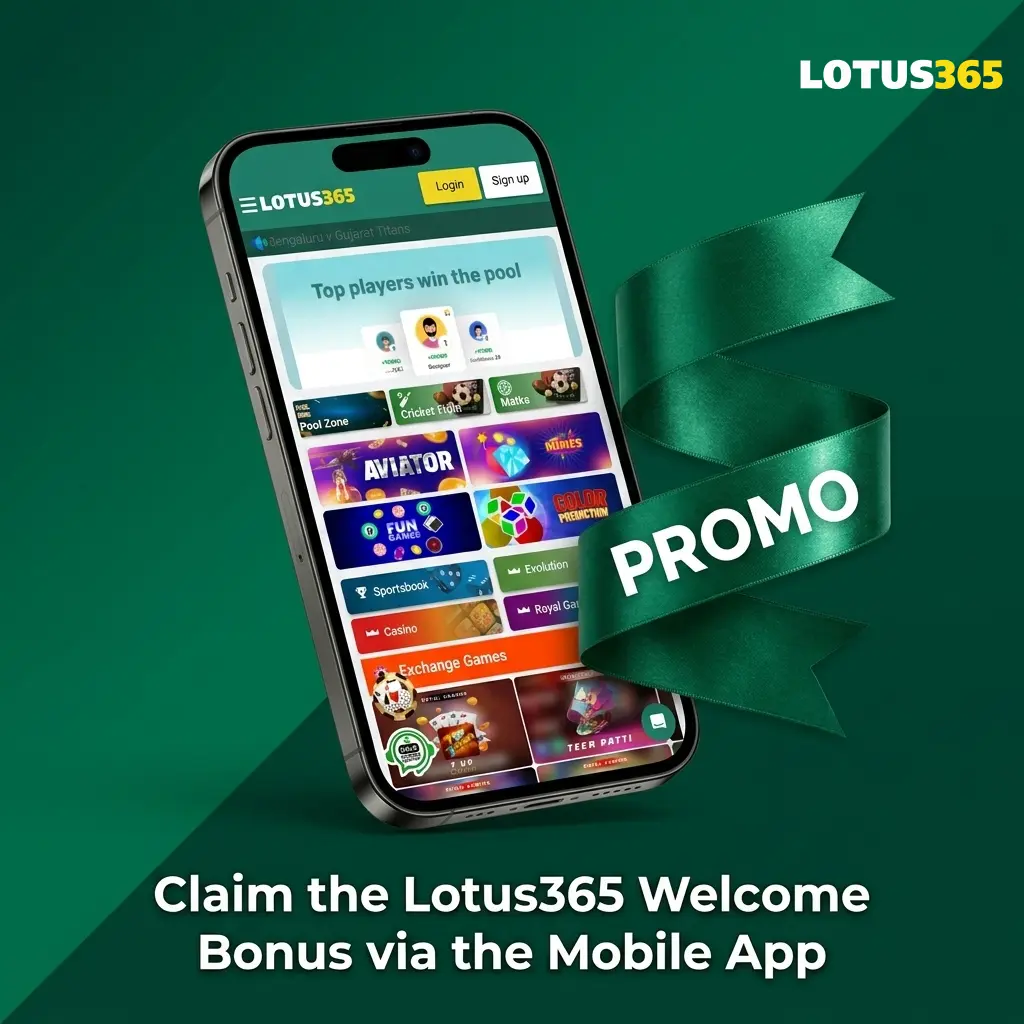 Lotus365 mobile app welcome bonus activation steps on Android and iOS with INR 500 minimum deposit
