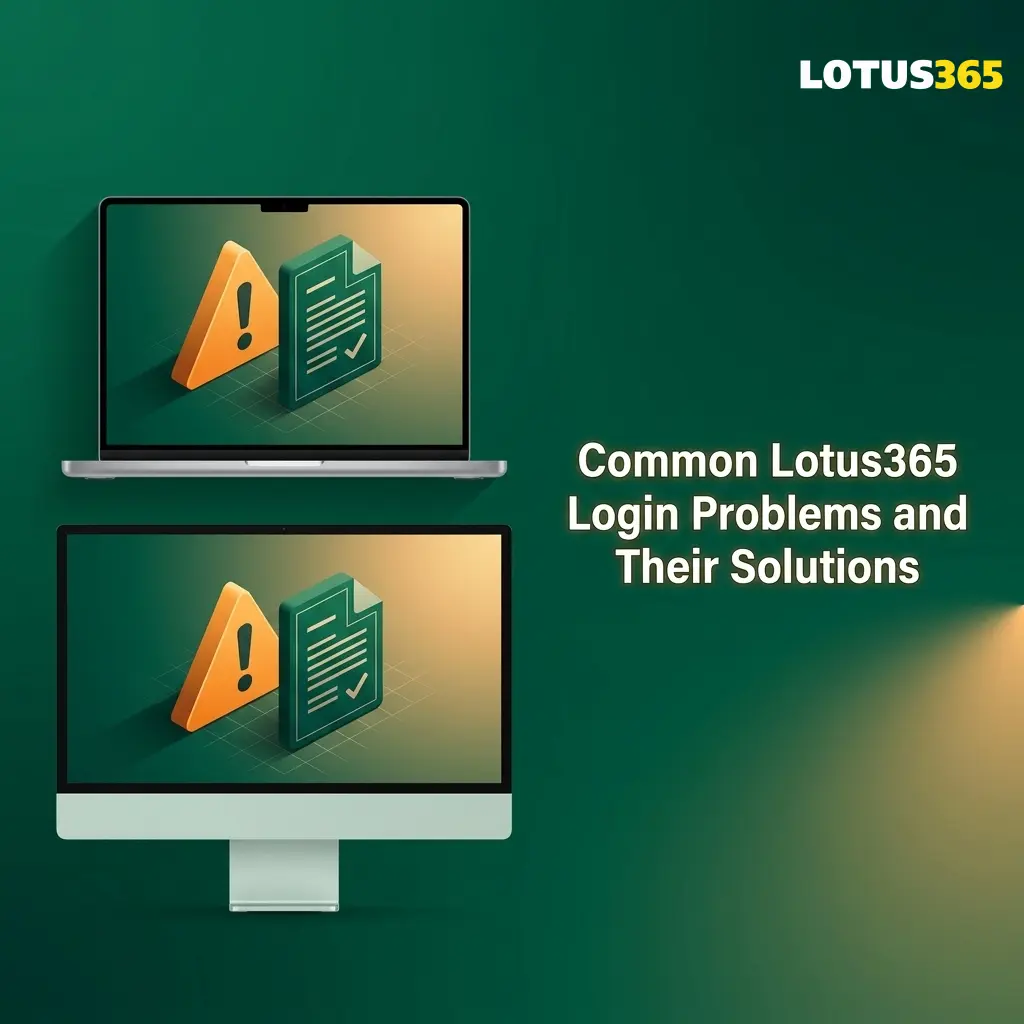 Lotus365 login problems and solutions table covering password reset, OTP issues, blocked accounts, and page errors