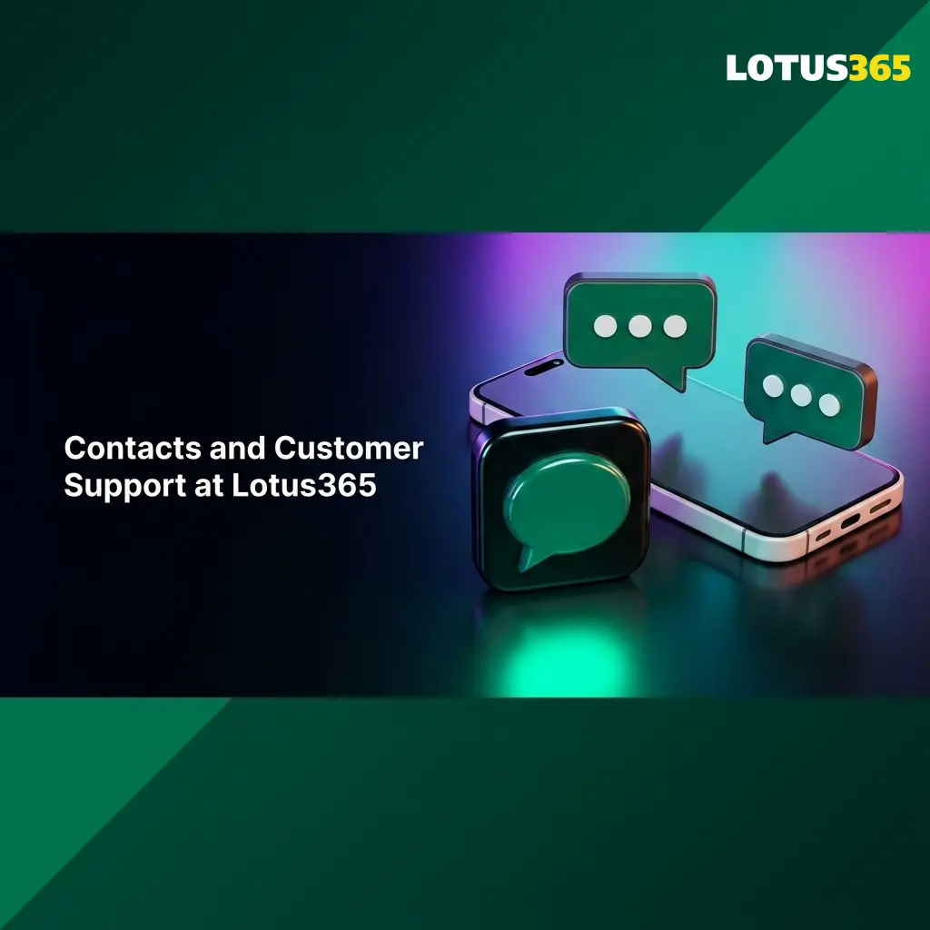 Lotus365 customer support channels including live chat, email, WhatsApp, and Telegram for Indian players