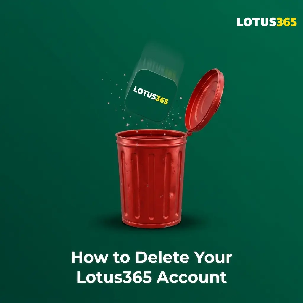 Step-by-step guide on how to delete your Lotus365 account through settings or customer support