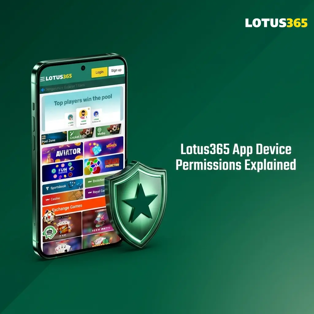 Lotus365 app Android permissions explained: internet, storage, camera, SMS, phone state, and notifications for secure betting features.