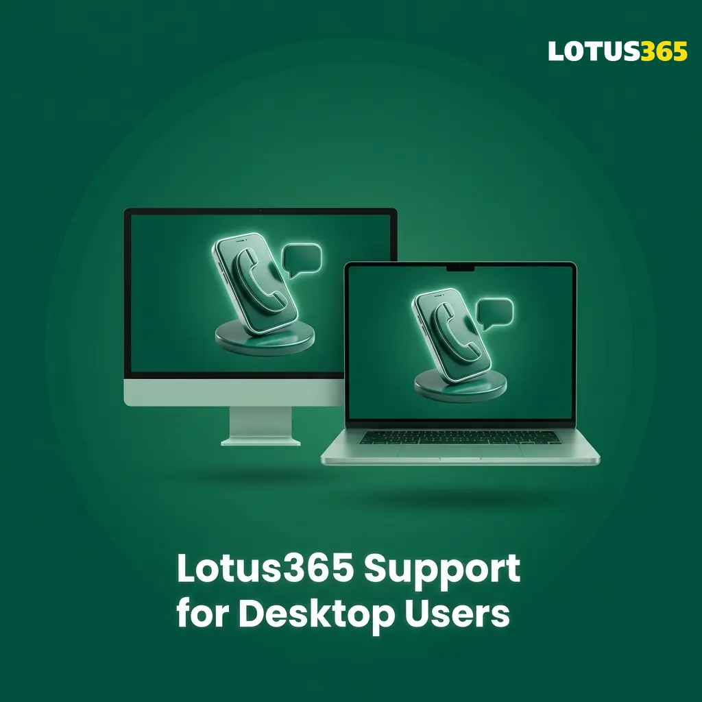 Lotus365 desktop support channels including live chat, email, WhatsApp, Instagram, and Telegram available 24/7