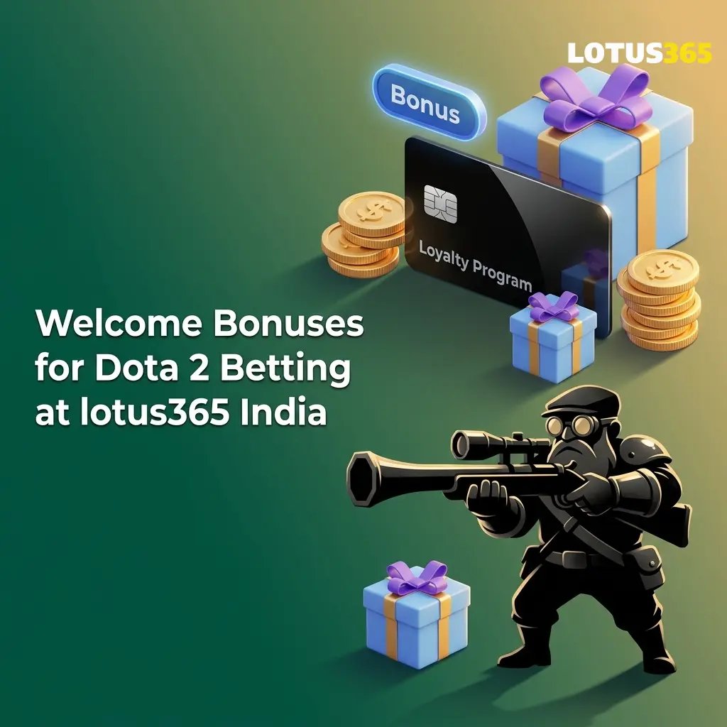 Lotus365 India welcome bonus for Dota 2 betting with registration steps, UPI deposit, and esports markets overview