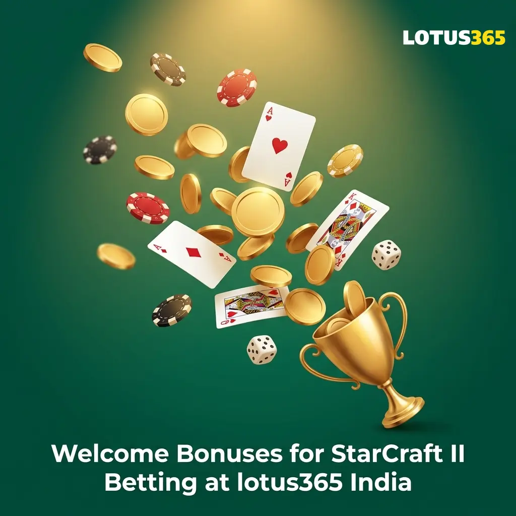 Lotus365 India welcome bonus for StarCraft II betting with exclusive cash out feature for new Indian players
