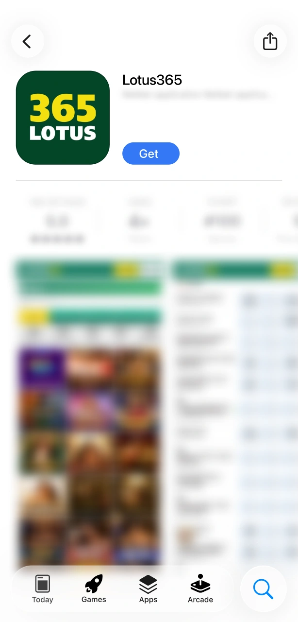 Redirect to the official App Store listing to find the Lotus365 iOS application.