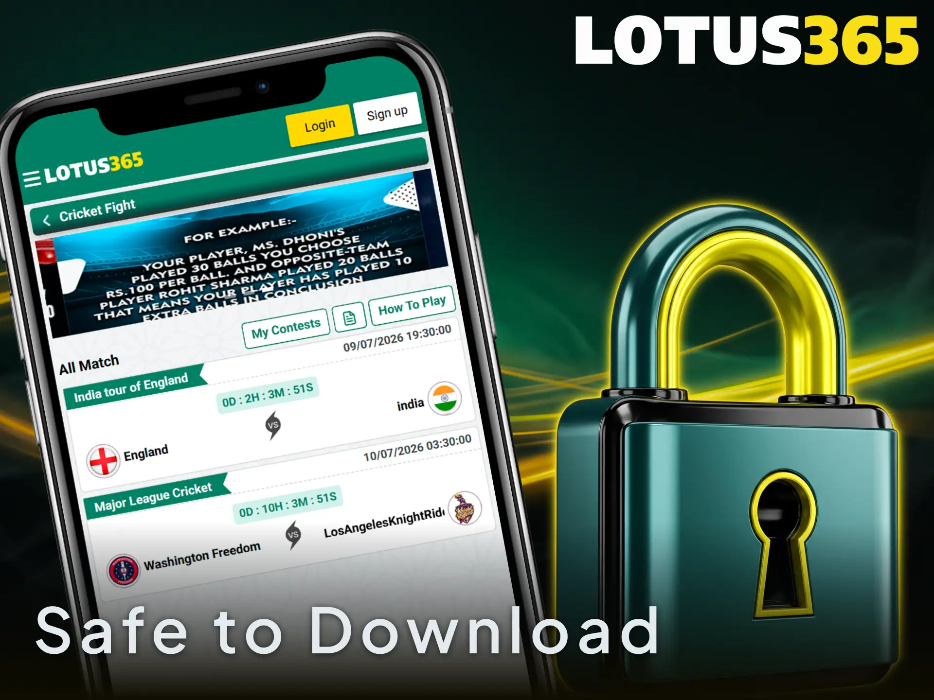 Verify security standards before you download the official Lotus365 app on mobile devices.