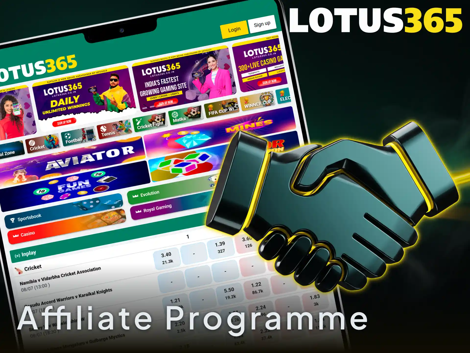 Join the high-paying Lotus365 affiliate programme to start earning commissions in India.