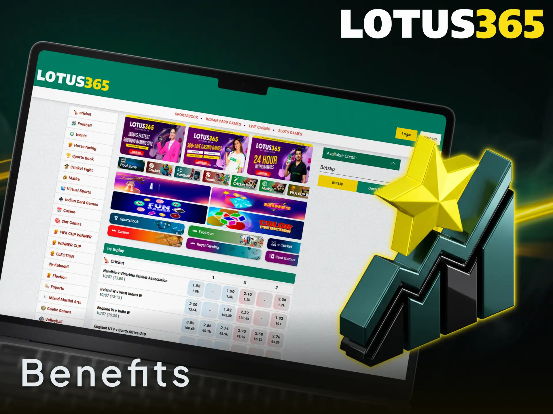 Discover exclusive Lotus365 registration benefits and start online sports betting today.