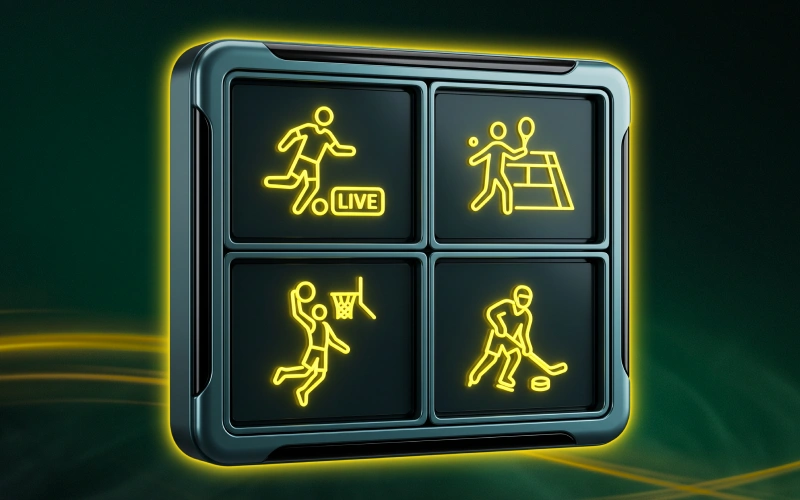 Track multiple ongoing sports events simultaneously using Lotus365 multi live feature.
