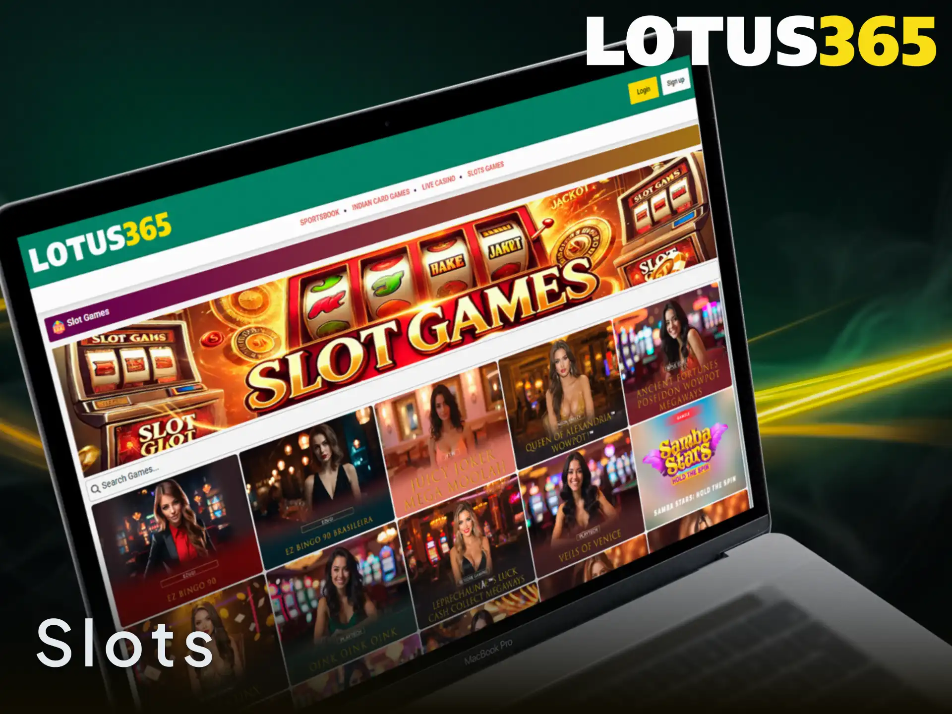 Play top interactive slot games at the official Lotus365 online casino.