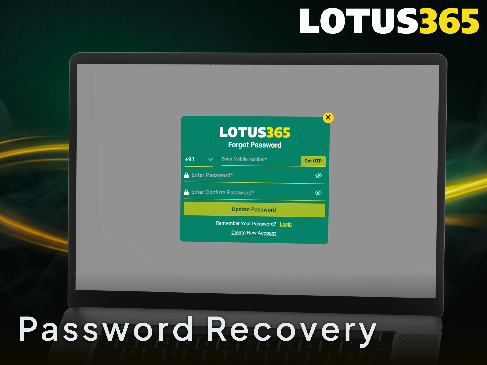Follow the Lotus365 password recovery steps to regain access to your profile.